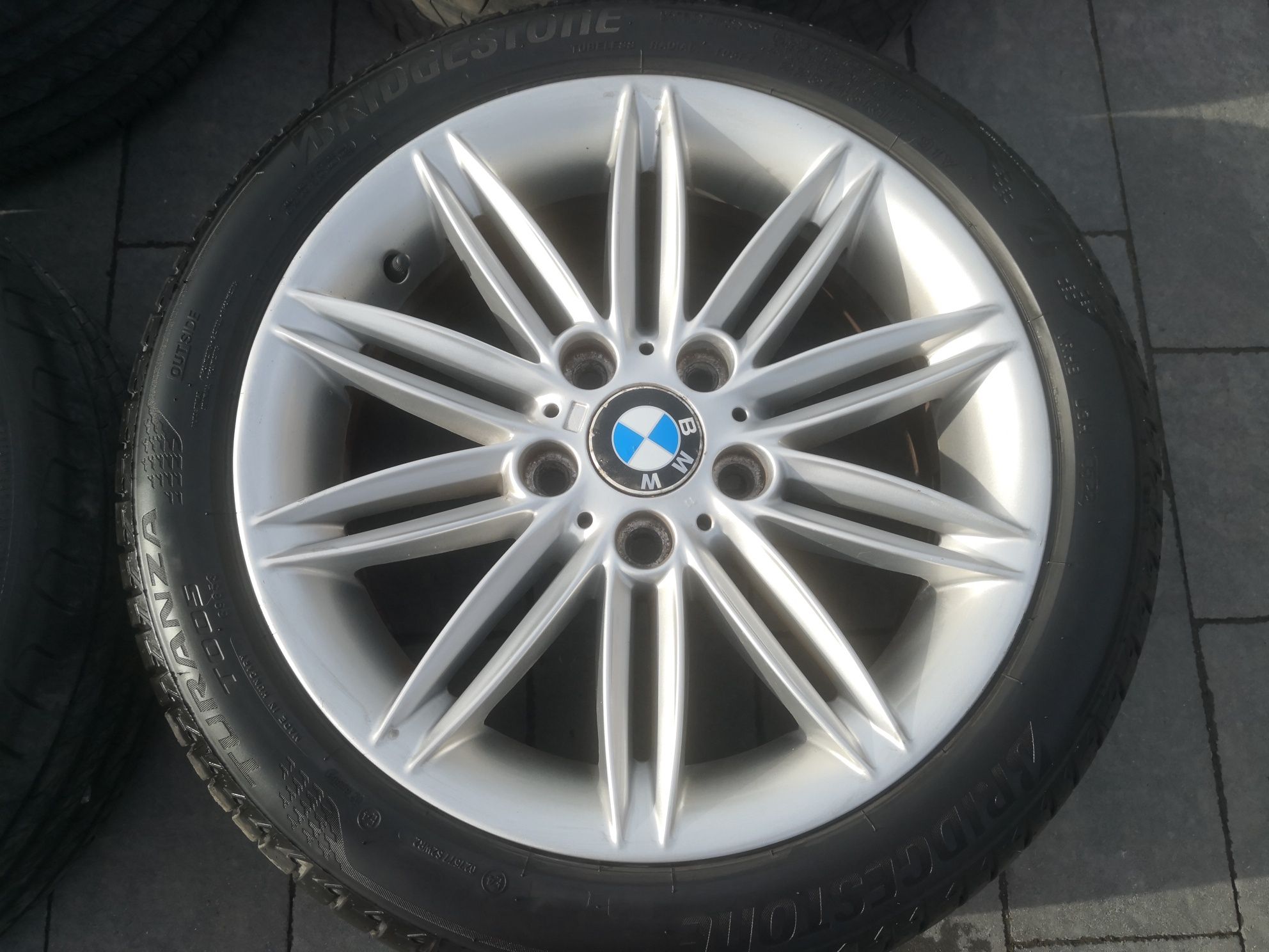 Alufelgi z oponami BMW Mpakiet 17" 7J i 7.5J ET 47 świeże opony Bridge