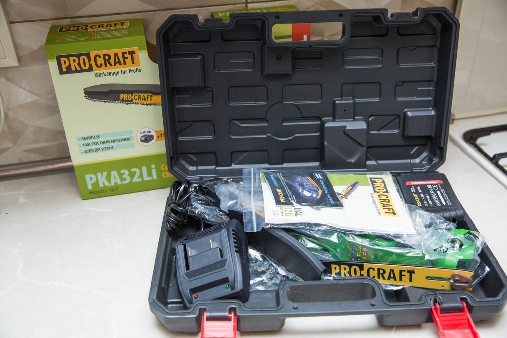 Акумуляторна пилка ланцюгова PROCRAFT PKA32Li