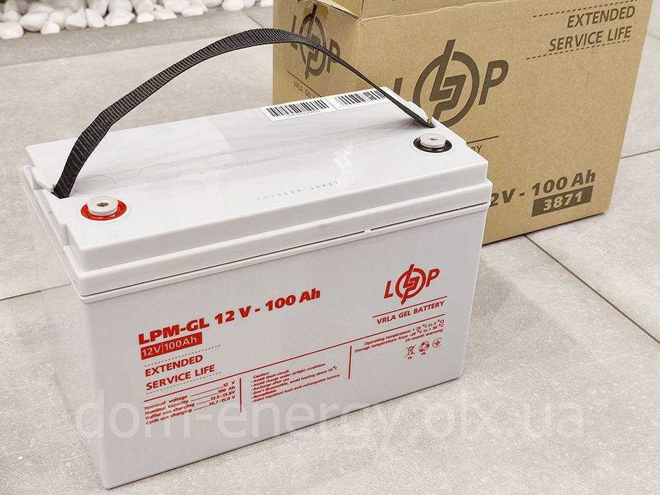 Аккумулятор гелевый 100Ah 12V тяговый GEL бесперебойника ИБП ДБЖ АКБ