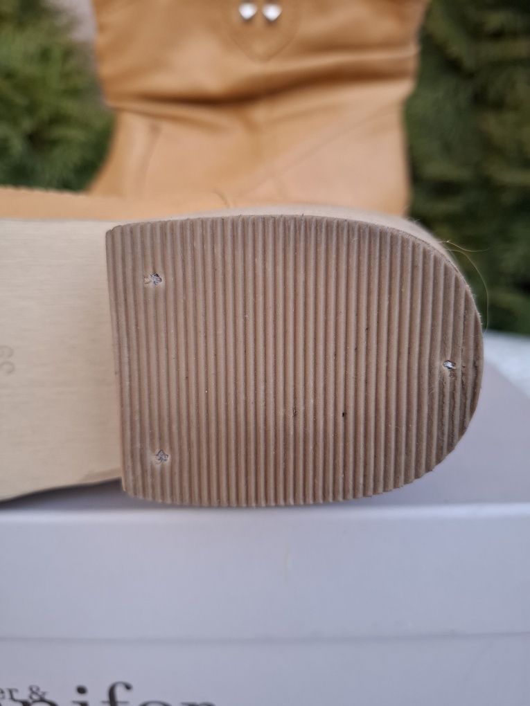 Botki wiosenne rozm.39. Kolor Camel