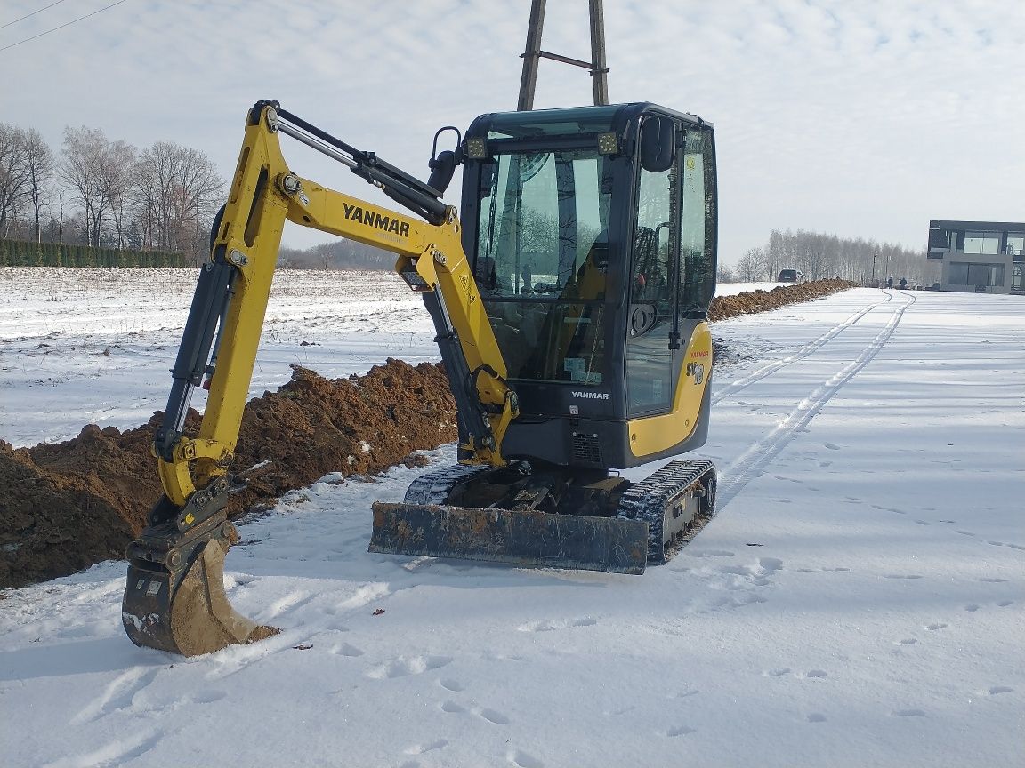 Usługi minikoparką, roboty ziemne, wykopy, zagęszczanie