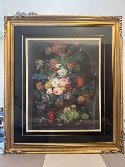 Quadro moldura reproduçao Johann Baptist Drecshler