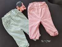 Lote calças bebe menina 3-12M