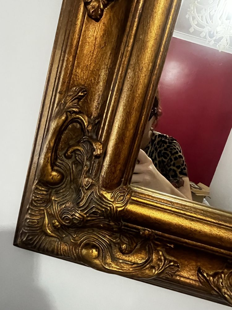 Espelho Decorativo Dourado – Loja do Gato Preto