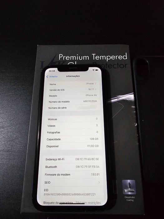 Iphone XR 128Gb.  Muito bom. 85%. Bateria.  Minimo 130€.