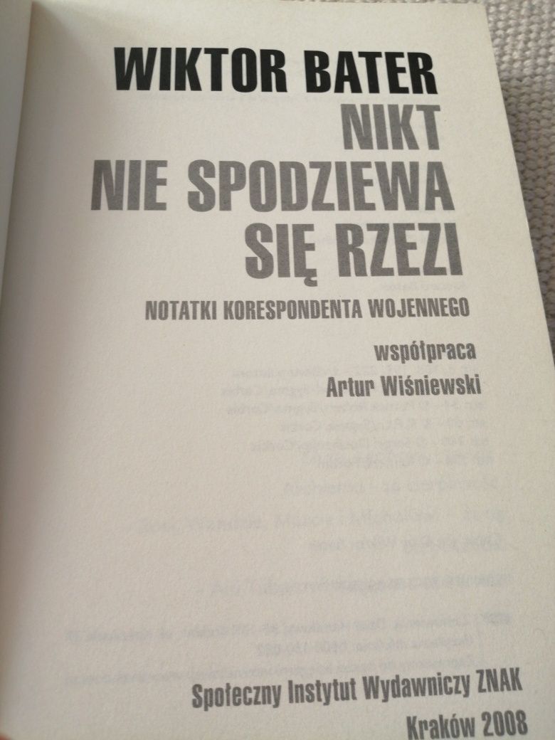 Nikt nie spodziewa się rzezi W. Bater