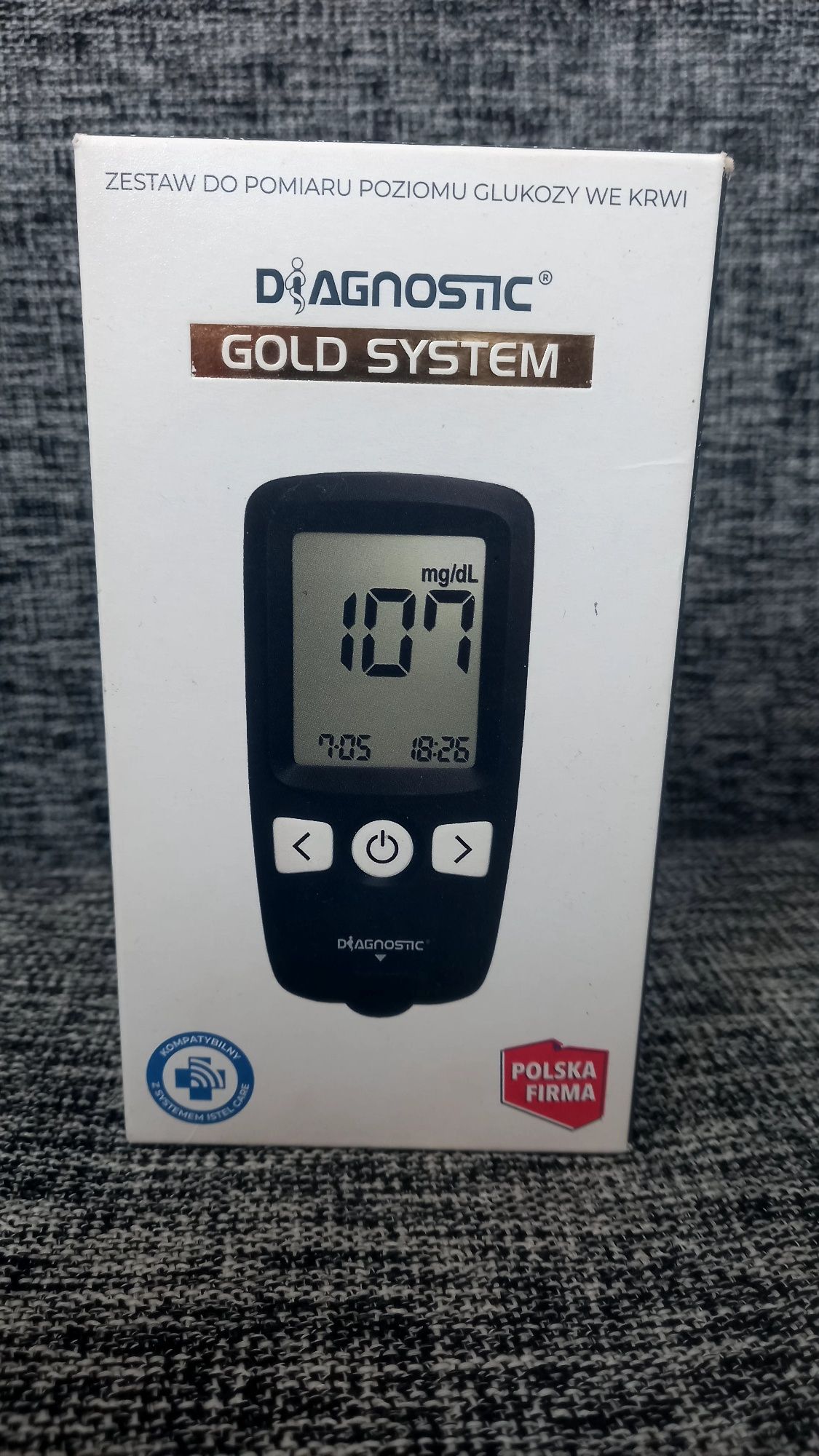 Zestaw do pomiaru glukozy - Diagnostic Gold System.Nowy
