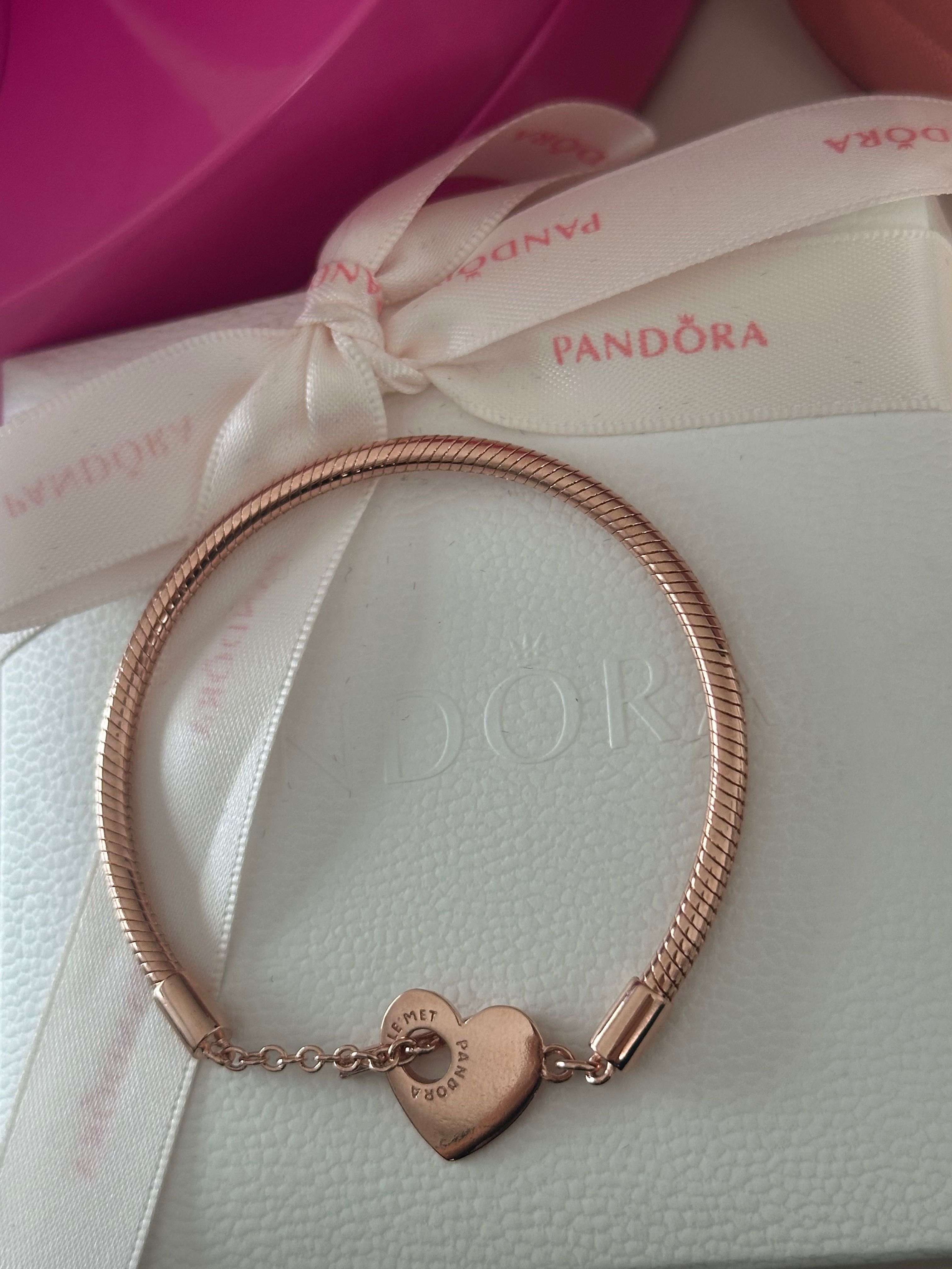 Bransoletka modułowa rose gold różowe złoto 18cm