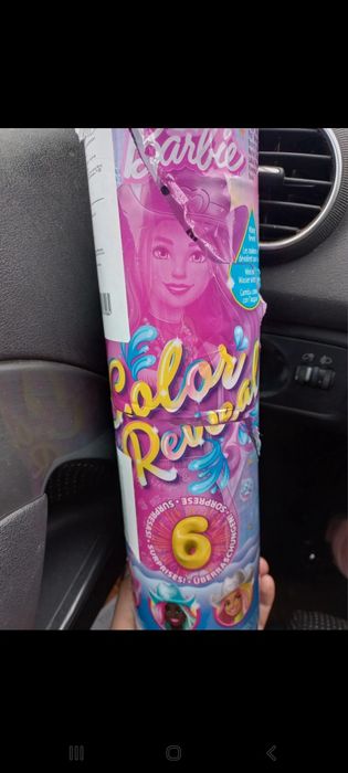 Lalka barbie color reveal różowa kowbojka