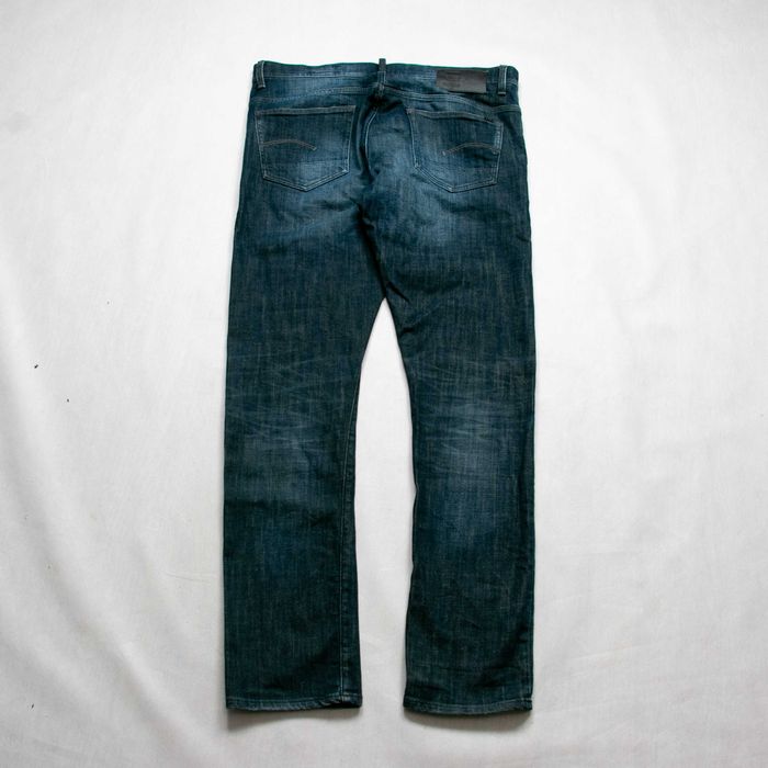 G-star Raw 3301 slim 38/34us spodnie jeansowe ciemny niebieski