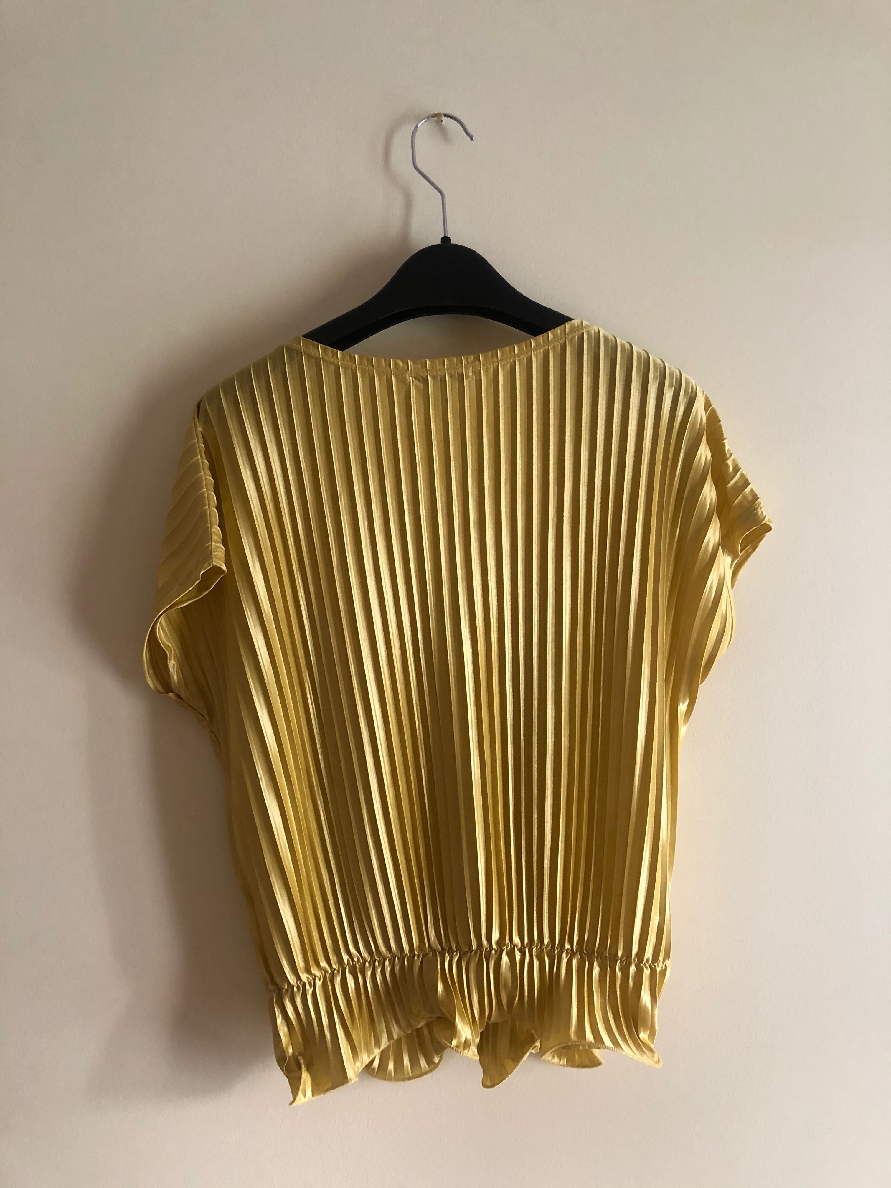 Blusa Zara plissada