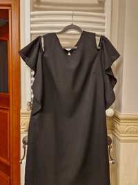 SOLAR sukienka damska wizytowa rozm. 40 czarna żorżeta