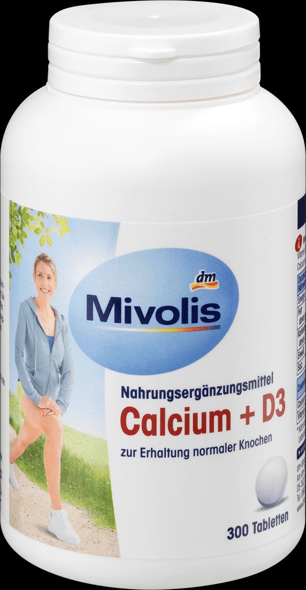 Mivolis Calcium+ D3 (Міволіс Кальцій+ Вітамін Д3) 300 шт