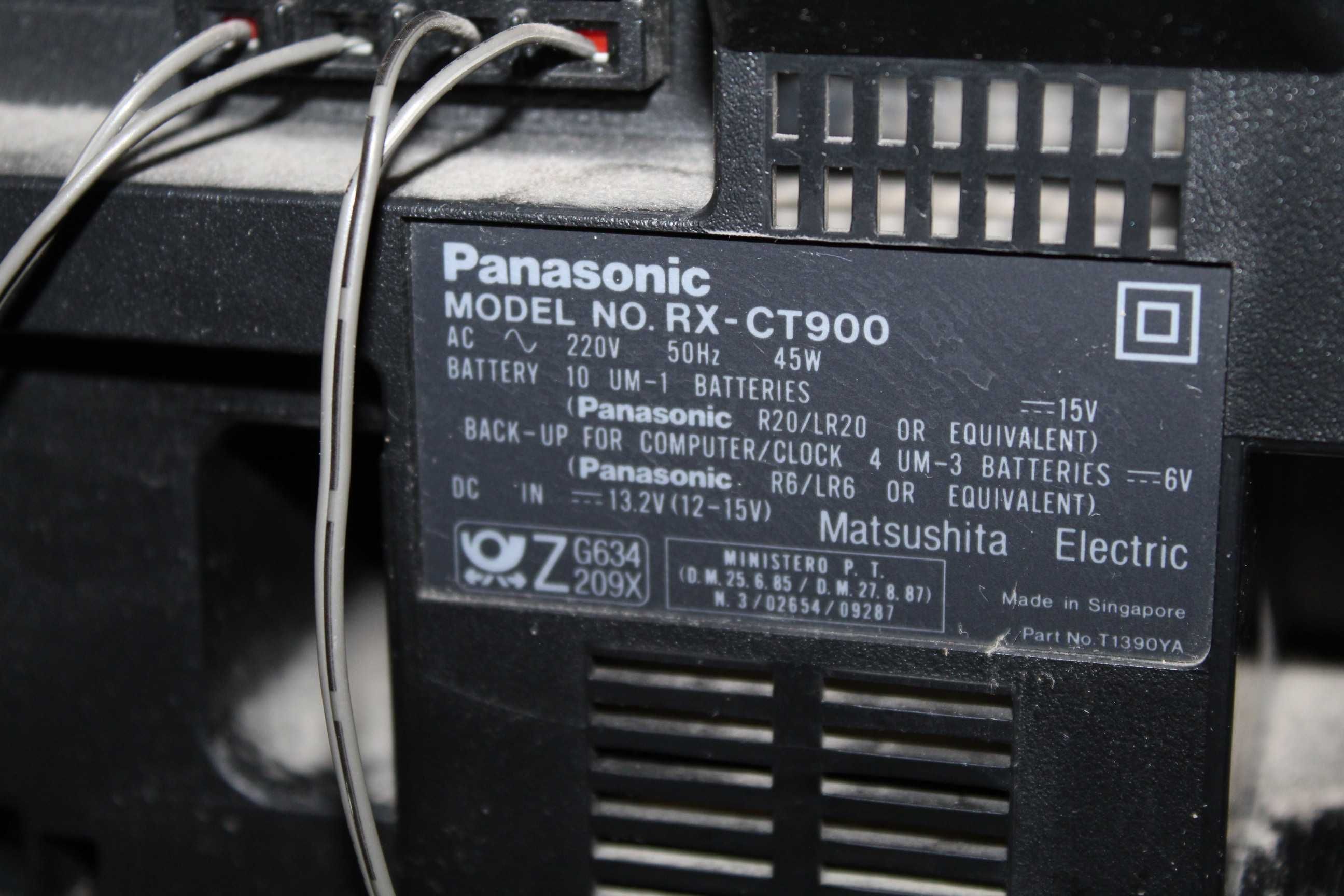 PANASONIC RX-CT900 XBS Bombox radiofm/am kaseta equalizer aux Wysyłka