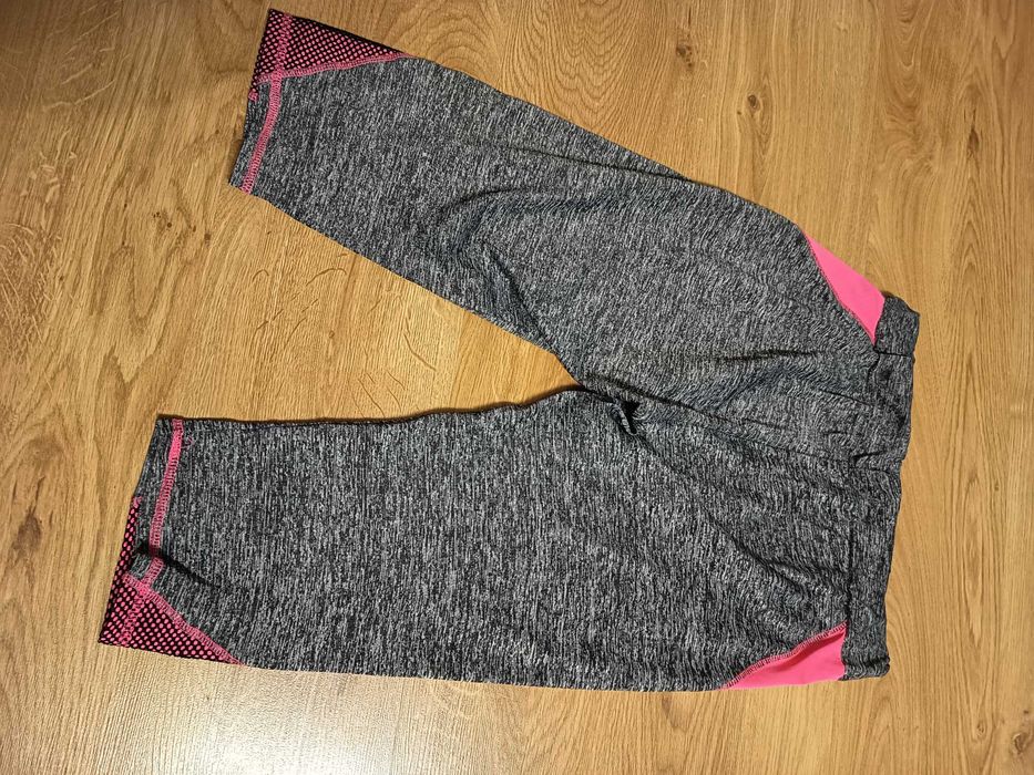 Legginsy damskie czarno szare / rozmiar L