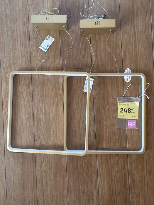 Lampa wiszaca led Anaya zloty mat