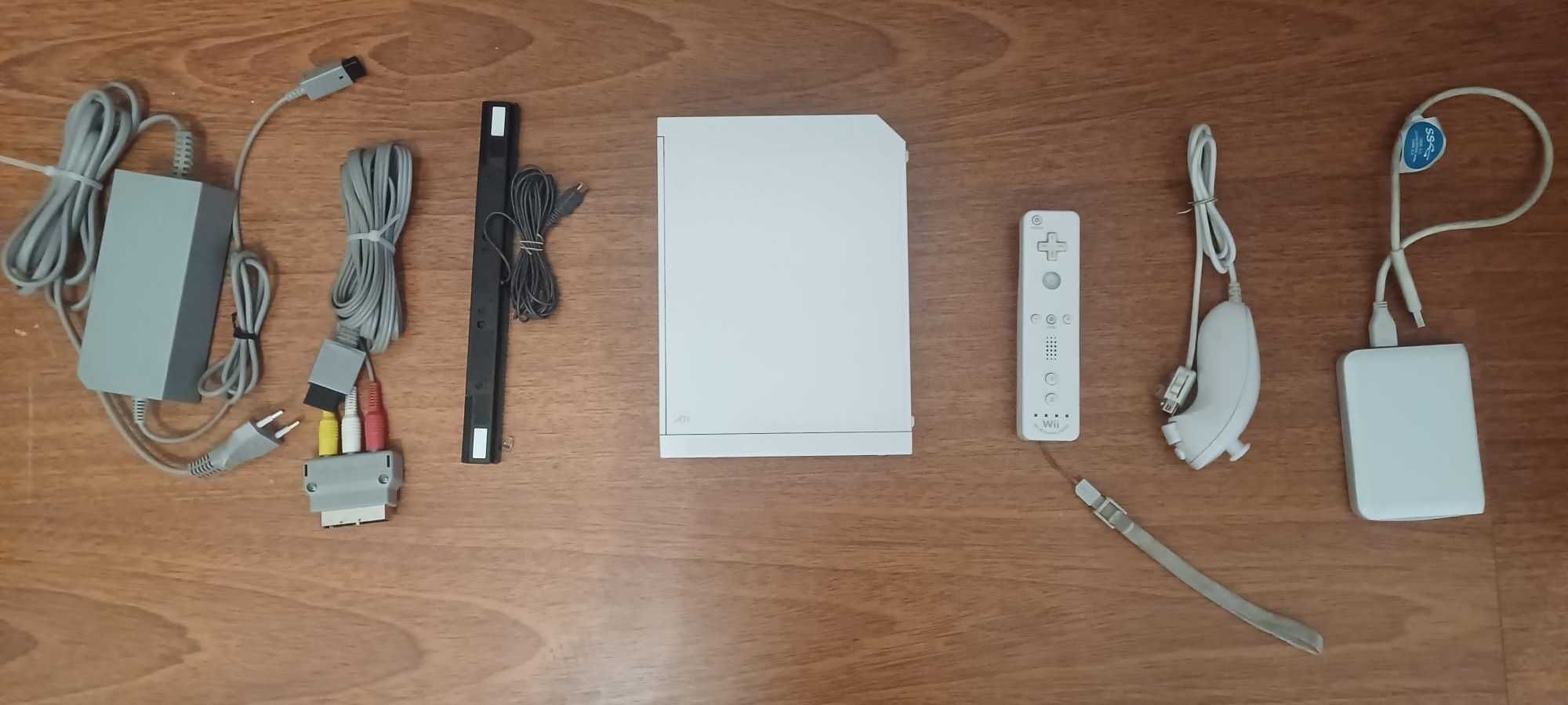 Wii desbloqueada + acessórios