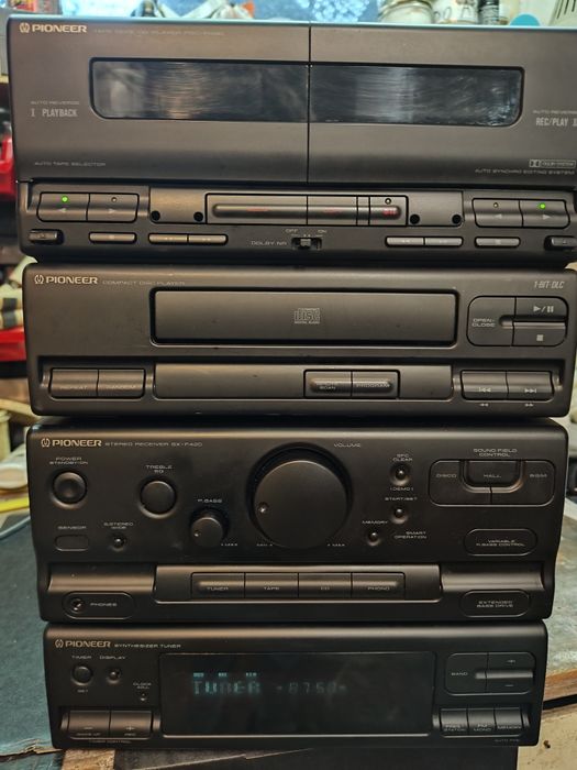 Wieża Pioneer SXP420 bez głośników magnetofon niesprawny