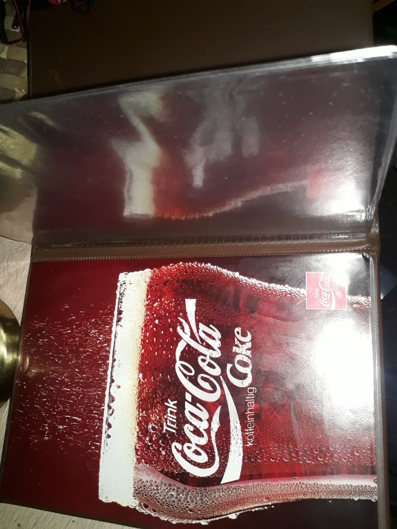 Menu na napoje Coca cola