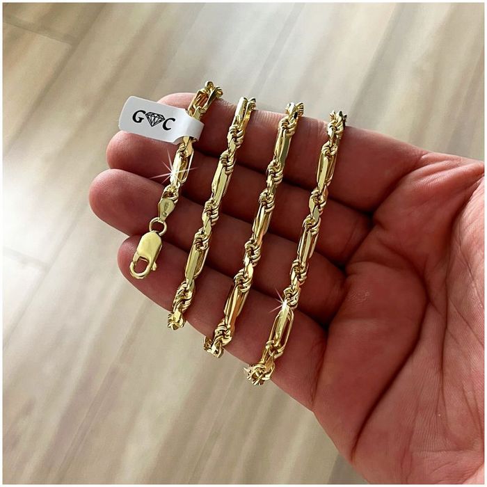 Złoty Łańcuszek Męski Łańcuch 55cm 925/585 + Płyn Gratis / Unikatowy W