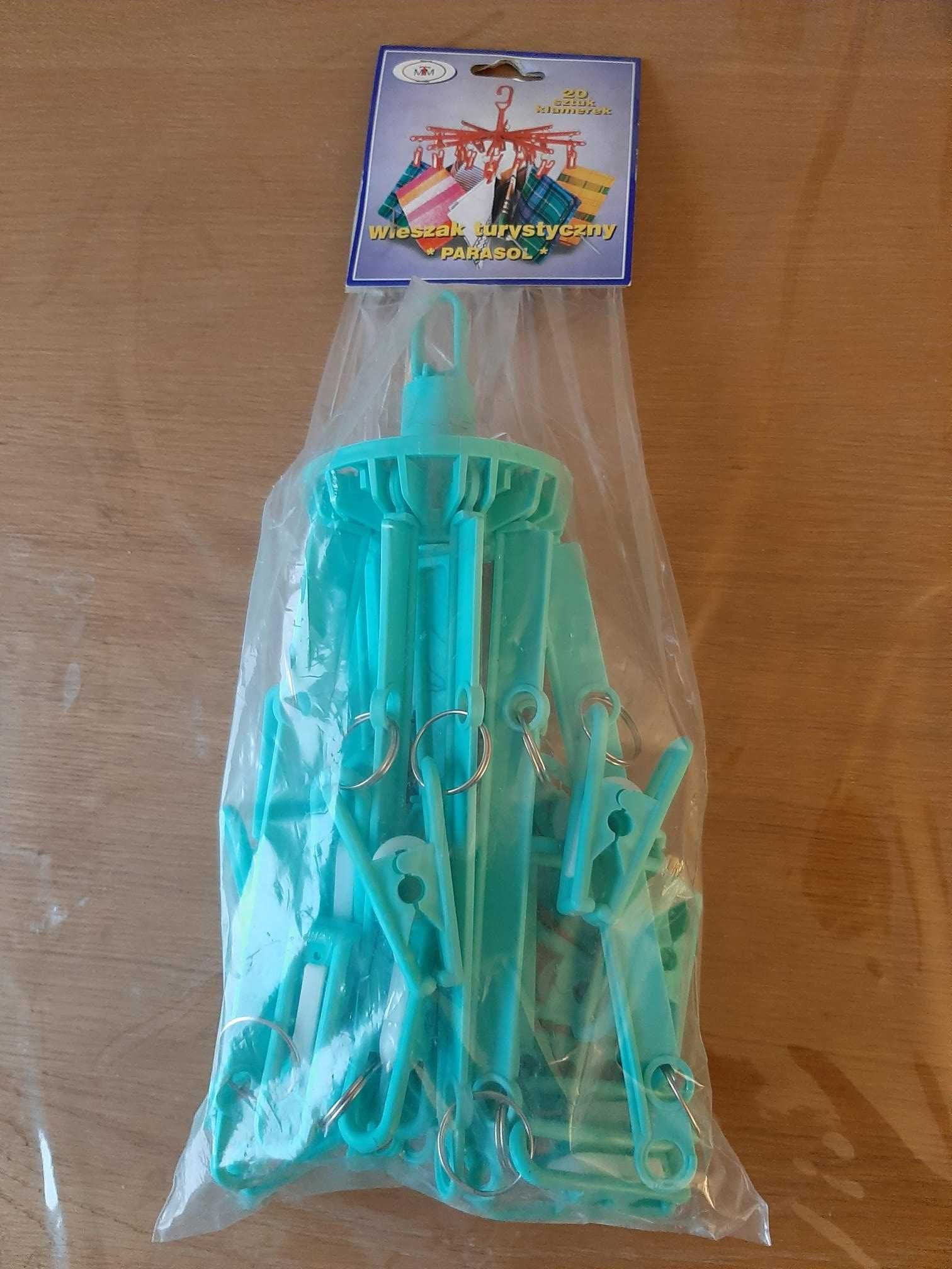 wieszak na pranie typu parasol, karuzela, na 20 klamerek, nowy