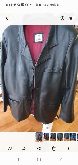 Blazer couro clássico