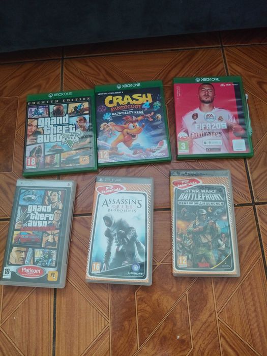 Gry Xbox one i psp