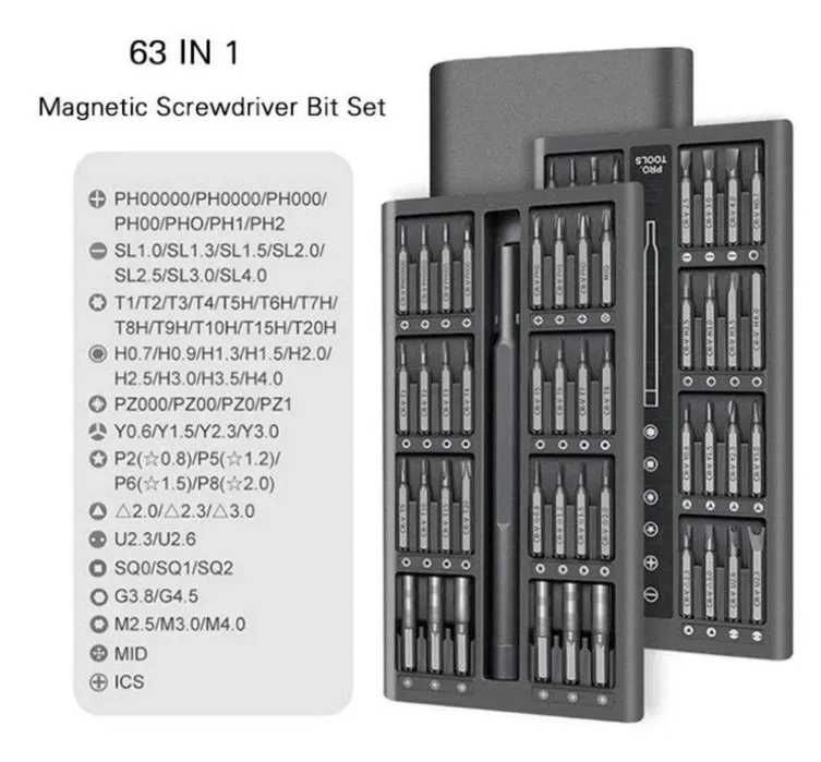 Pro.Tools Прецизійна магнітна викрутка 63 в 1