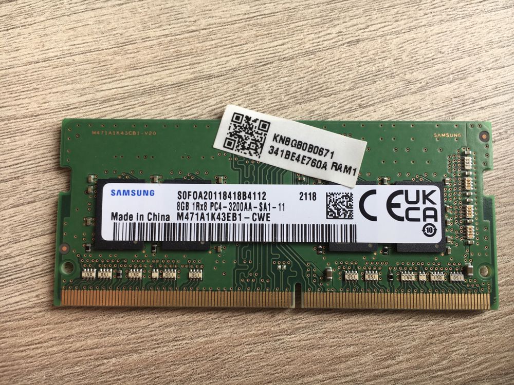 Оперативна пам’ять 8gb DDR4 до ноутбука
