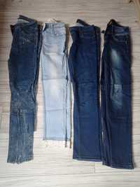 Zestaw spodni jeans rozm 36/S . Cena za całość 4 pary !