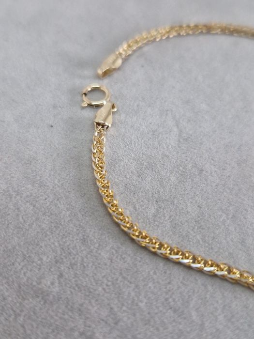 Złota bransoletka Lisi ogon Długość 19cm