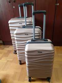 Walizki podróżne turystyczne zestaw 3 walizek