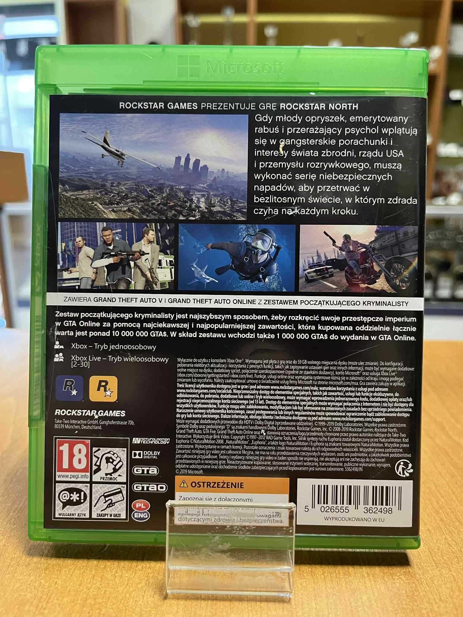 Grand Theft Auto V Premium Edition Microsoft Xbox One