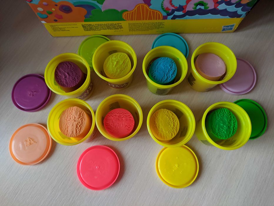 Безпечний пластилін 8 кольорів м'який кольоровий пластилін