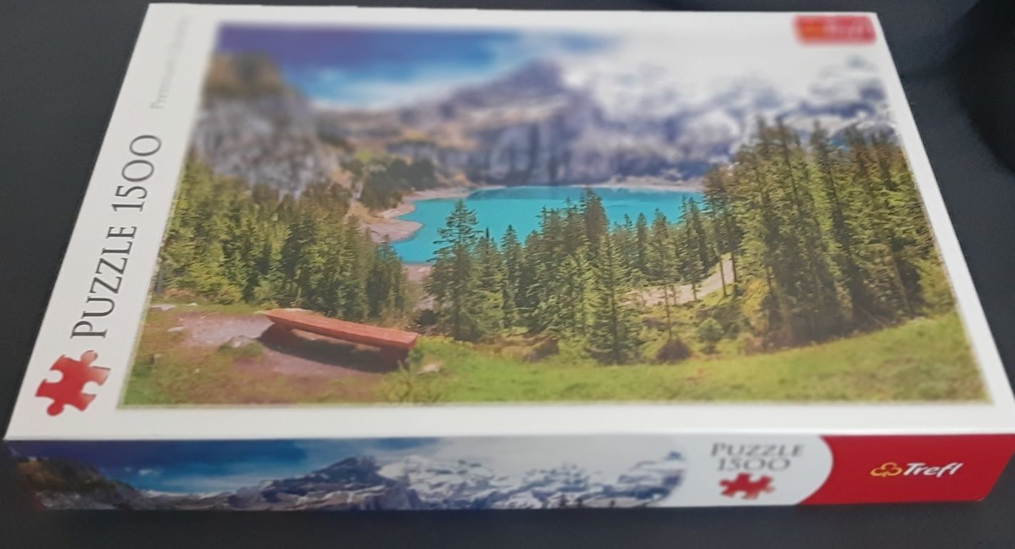 Puzzle 1500 Jezioro Alpy