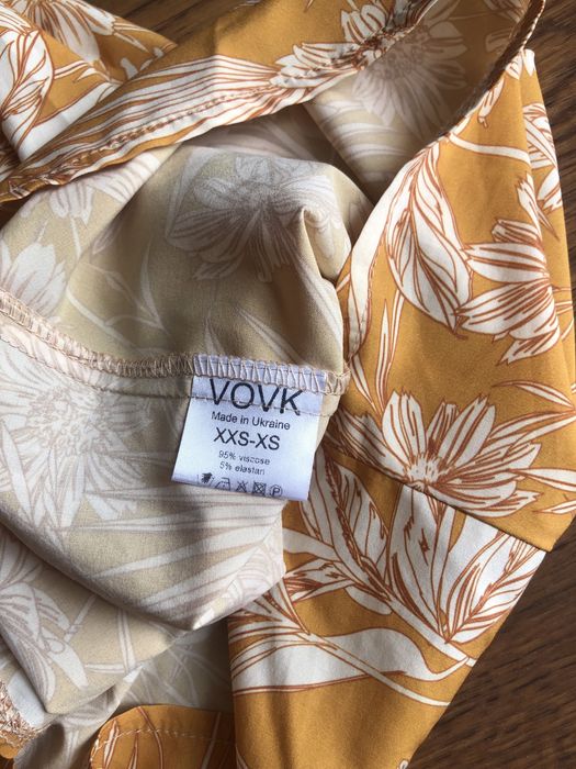 Vovk легка літня сукня жовта платье желтое летнее