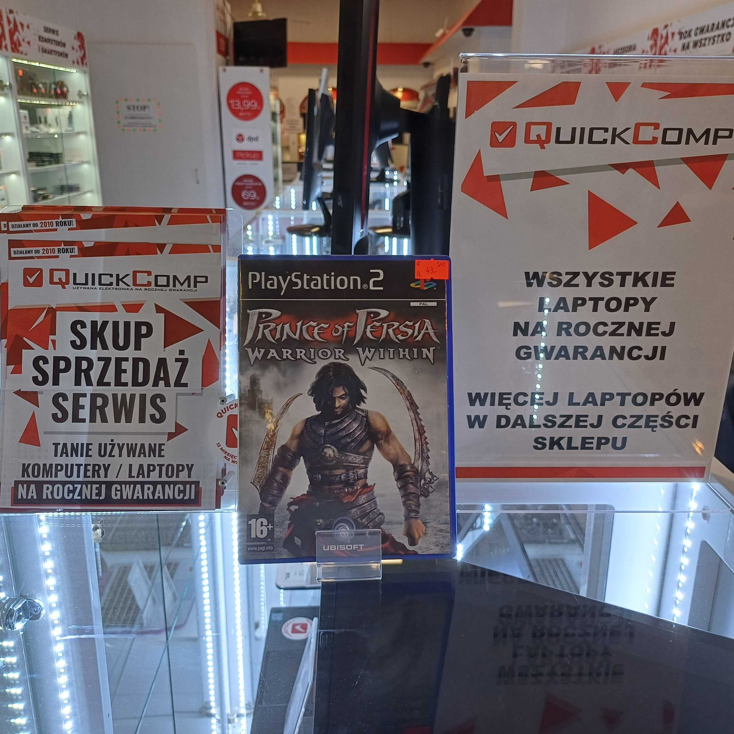 Gra PlayStation 2 PS2 Prince Of Persia Warrior Within 9/10 PL +Książka