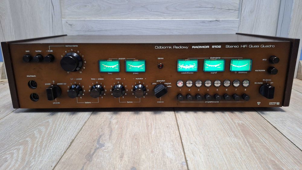 Unitra Amplituner Radmor 5102 Brązowy ! 80 Rok ! PO SERWISIE ! OKAZJA!