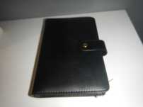Nowy notes czarny na spirali zamykany 85 stron