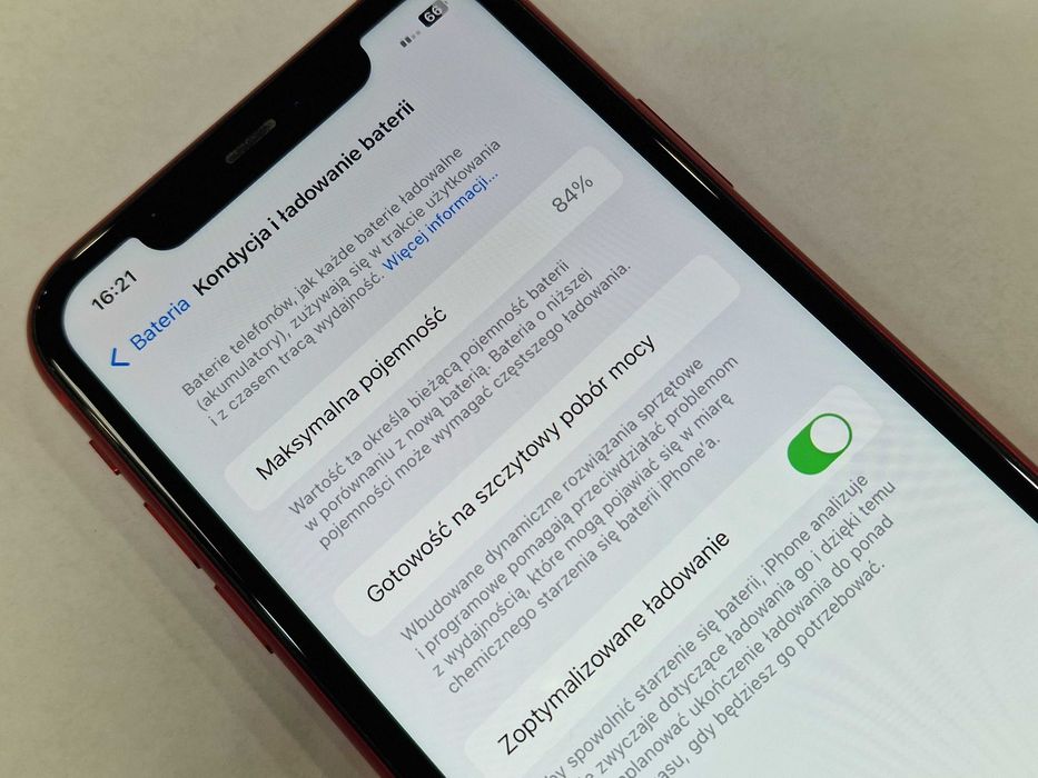 Iphone 11 64GB/ Red/ Czerwony/ BAT 84%/ Grade A-/ Gwarancja