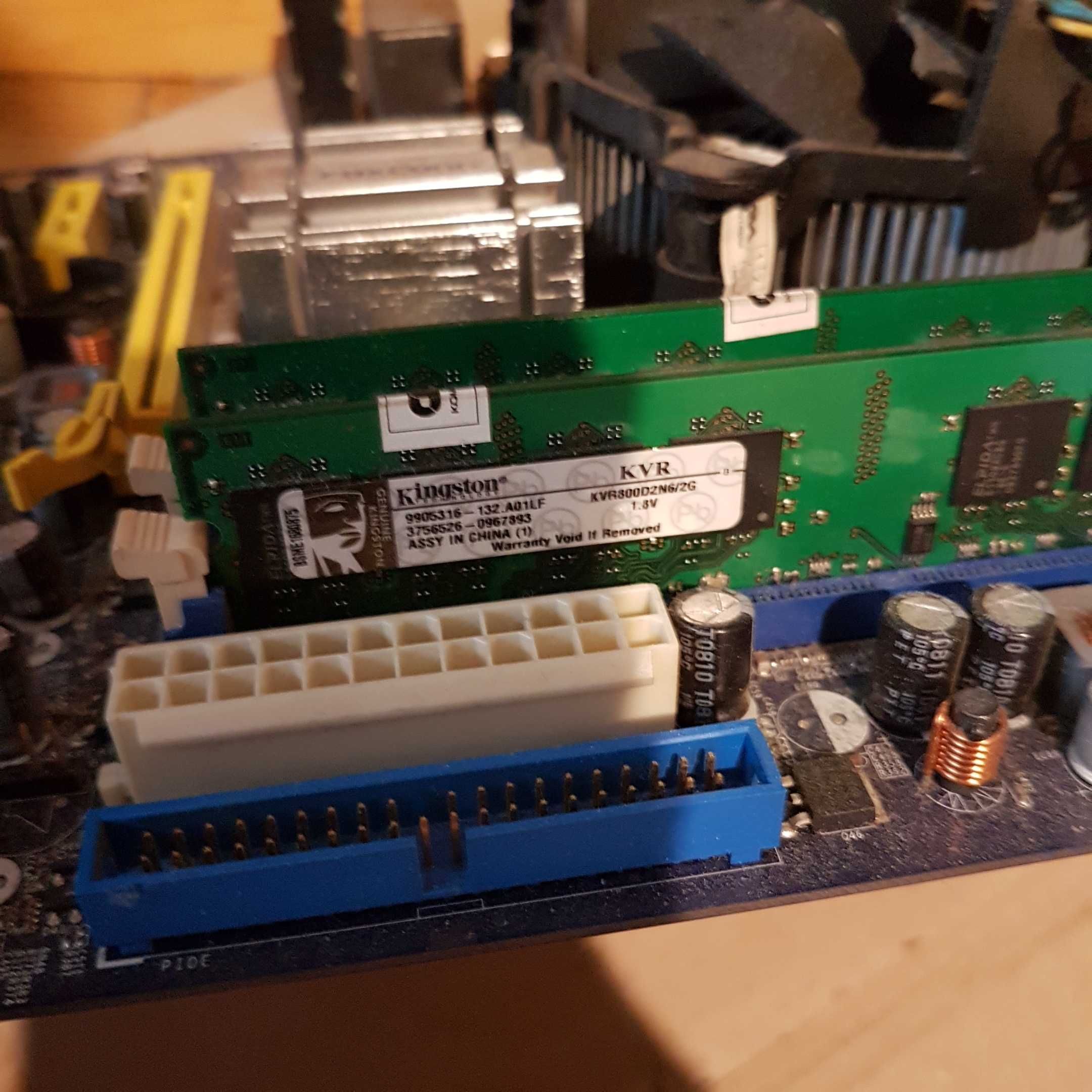 Продам материнскую плату foxconn g31mx 46gmx , процессор, ОЗУ