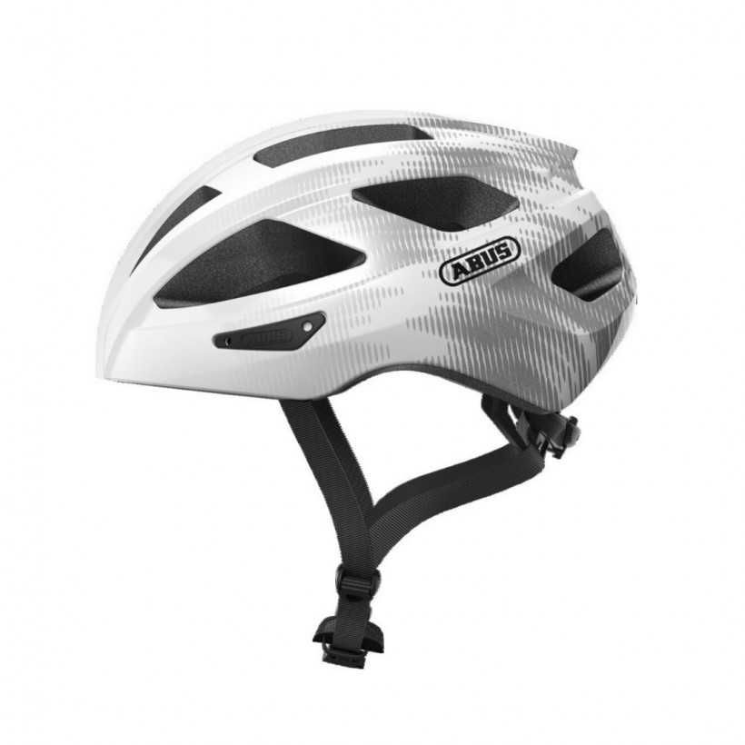 Kask rowerowy Abus Macator White Silver M