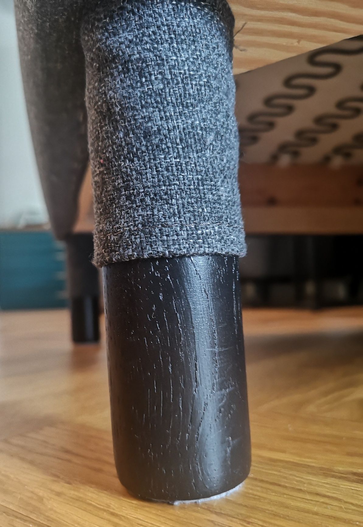 Podnóżek puf IKEA Landskrona / Gunnared ciemnoszary