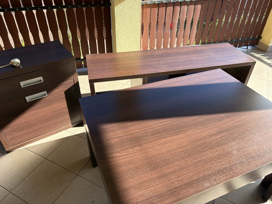 ZESTAW MEBLI Szafka RTV, Komoda z barkiem, ława