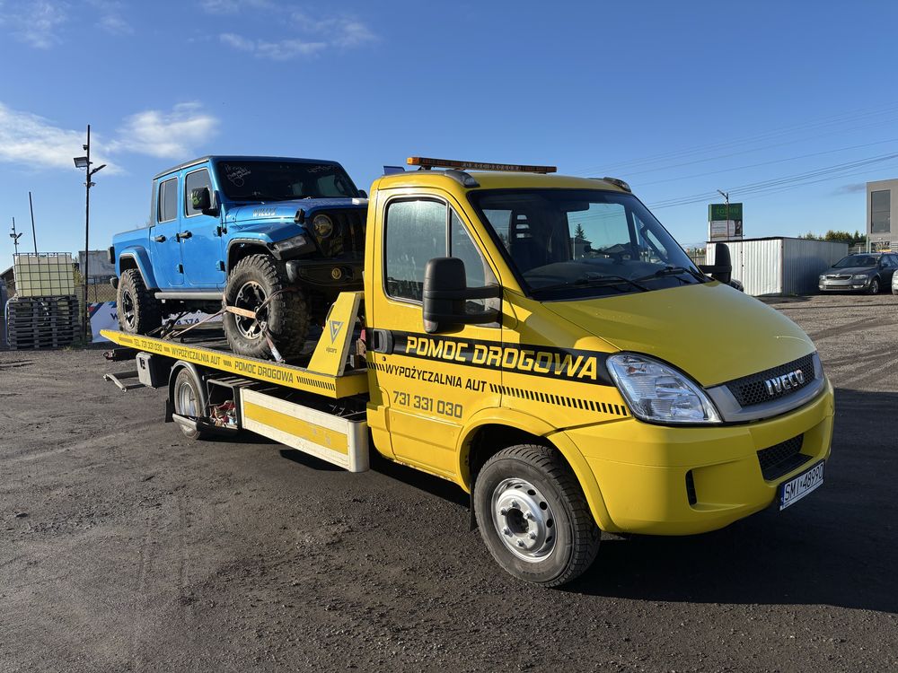 Pomoc drogowa holowanie awaria wypadek osobowe bus suv