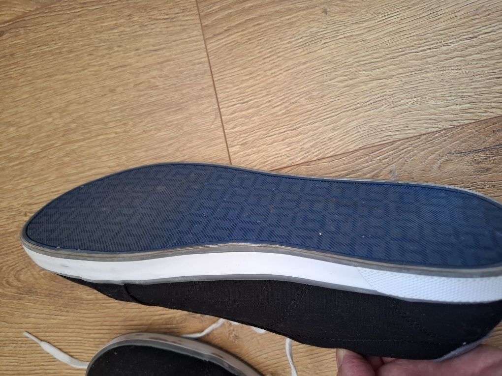 Excelente Tommy Hilfiger Canvas Lace Up Black