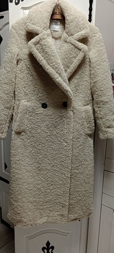 Płaszcz Teddy baranek Bershka xs