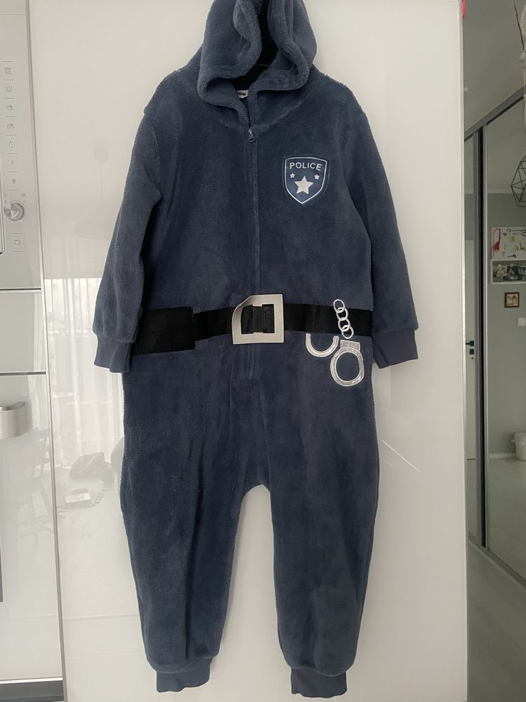 Kombinezon strój przebierańca piżama Policja rozm 98/104