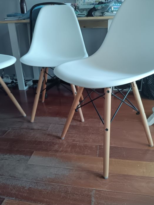 Conjunto 4 cadeiras brancas, Sklum