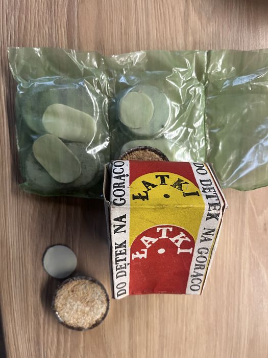 Łatki do dętek na gorąco nieużywane oryginalne z PRLu